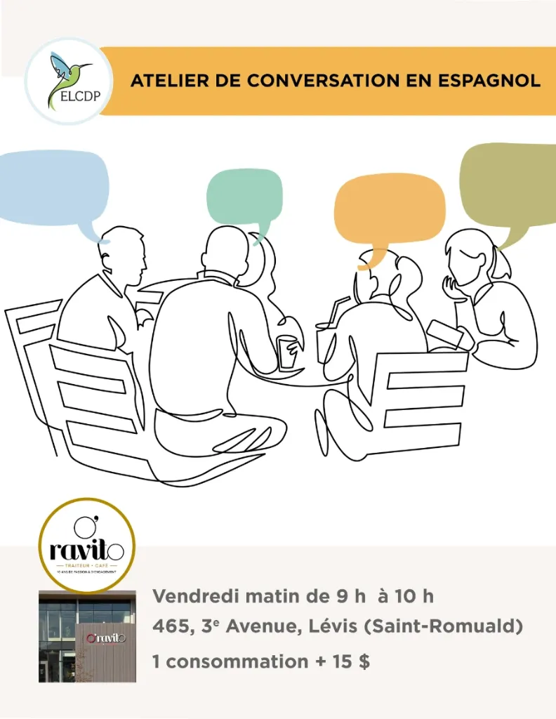[ELCDP-ATELIER-ORAVITO-ESP-A26_V] Ateliers de conversation en espagnol - O'Ravito café | Relais gourmand - Vendredi