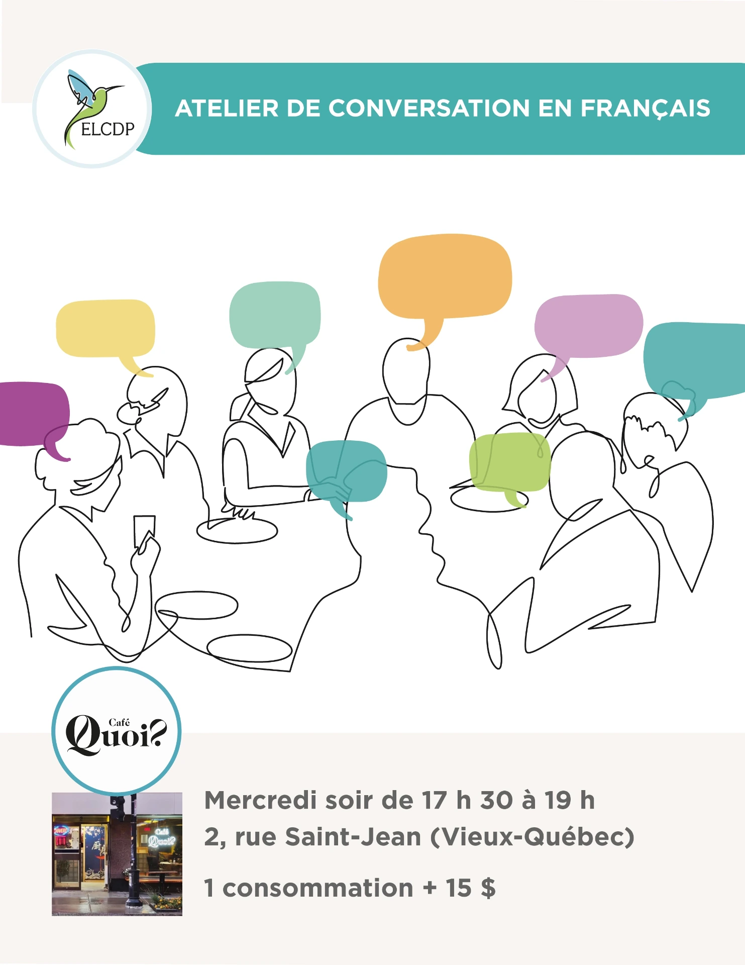 Ateliers de conversation en français
