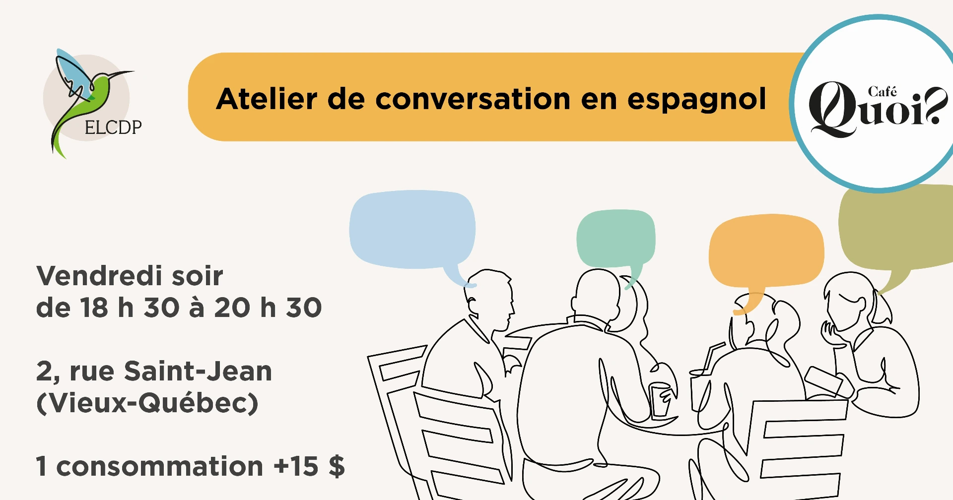 Ateliers de conversation en espagnol